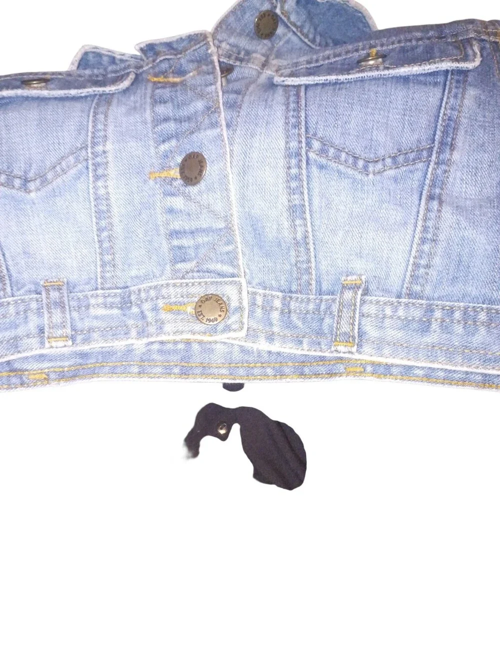 GAP Light Blue Kids Denim Jacket - Cropped Button-Front